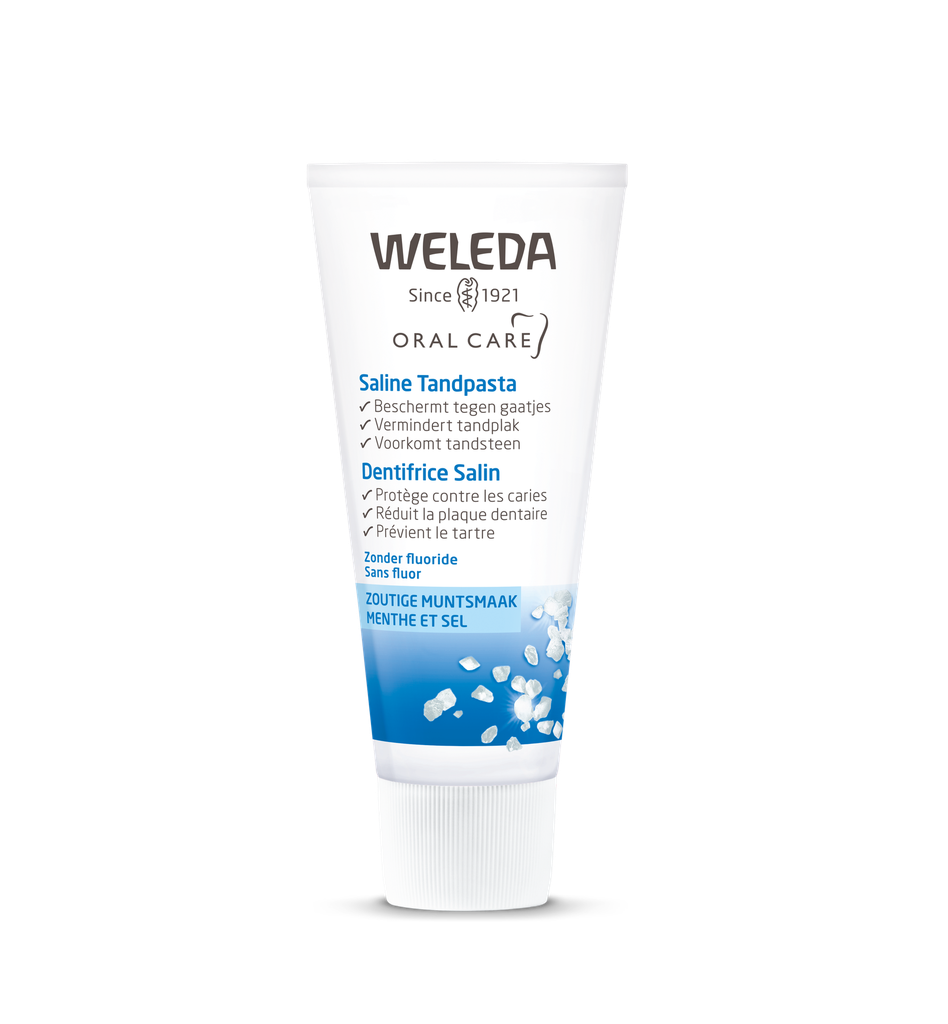 Tandpasta Weleda en Ha-Ra (Saline)