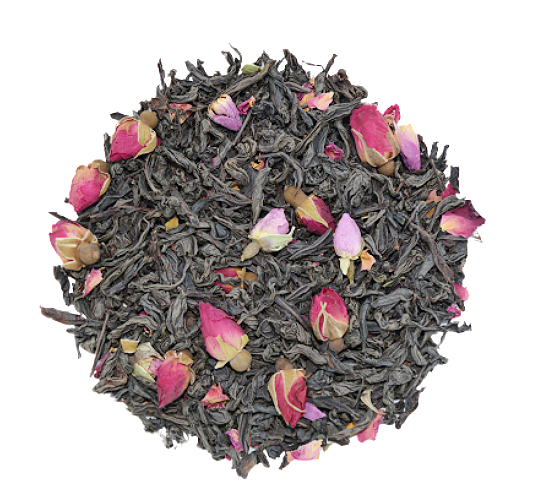 Schwarzer Tee mit Rosenblättern – Blumiger Schwarzer Tee (50 g)