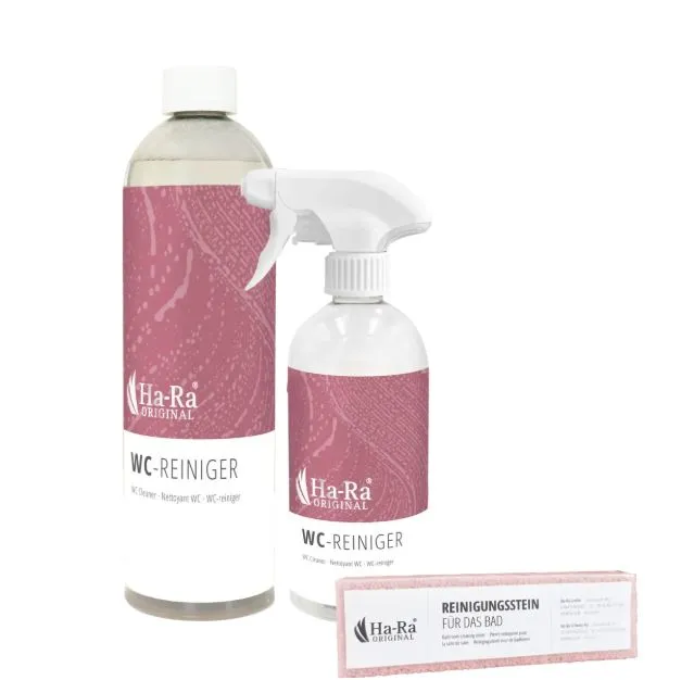Ha-Ra Toilet & Bathroom Value Pack | Toilet Cleaner, Spray Bottle & Cleaning Tablet