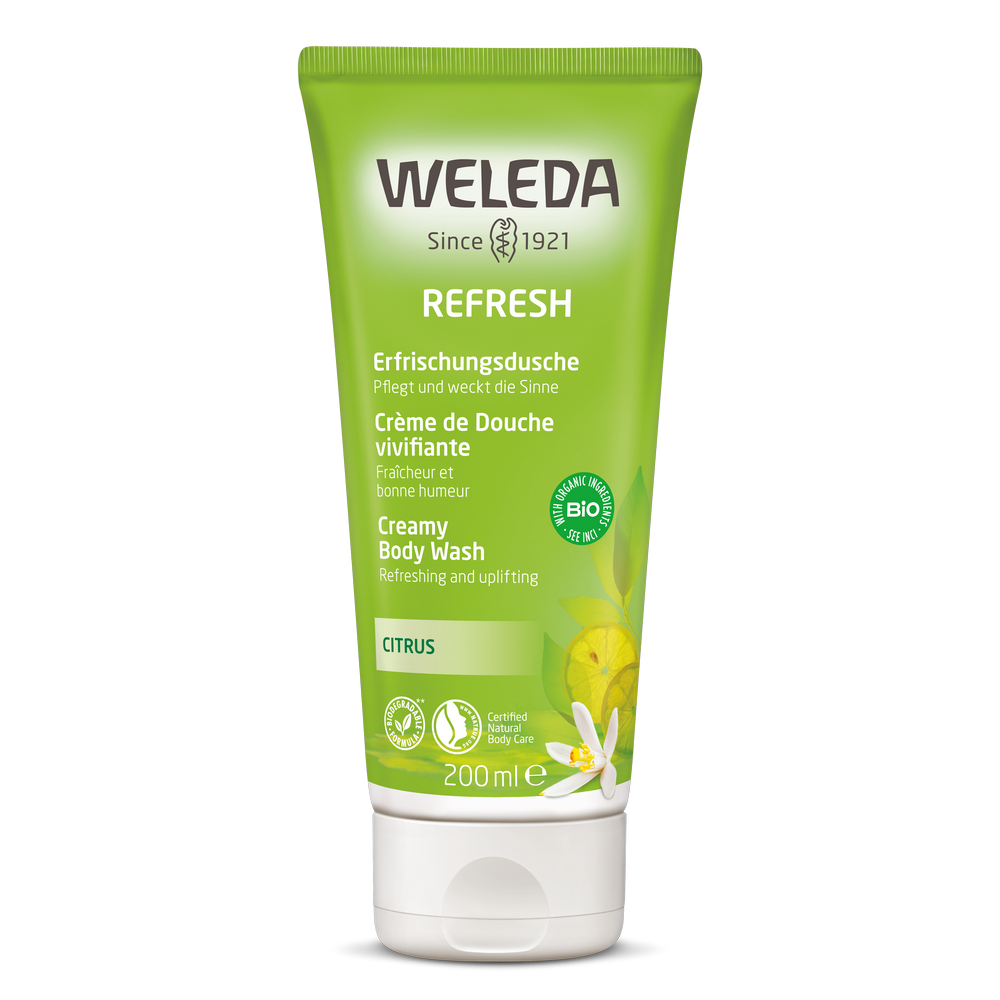 Duschcreme Weleda und Ha-Ra (Zitrus/Erfrischung, 200 ml)