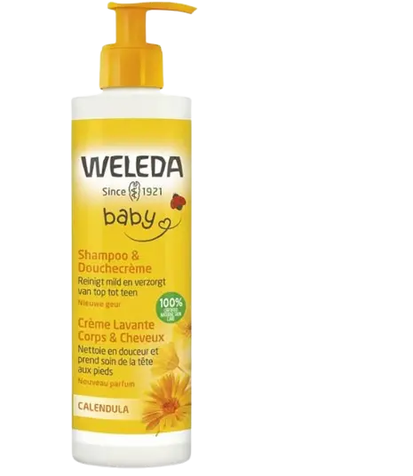 Shampoo und Duschcreme mit Ringelblume von Weleda