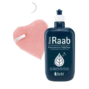 Moederdag Cadeauset – Ha-Ra Onderhoudsmiddel met Hartvormige Schoonmaakdoek (Citrus)