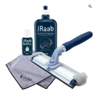 Kit complet de nettoyage pour vitres Ha-Ra 32 cm – Sans traces (Standard, 1 Fensterreiniger)