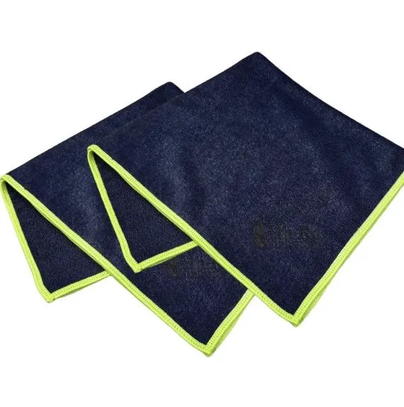 Ha-Ra Star Mikrofaser Duo Set Nachtblau: 2 Tücher von 40 × 40 cm