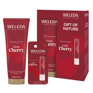 Geschenkset Very Cherry Weleda douche en lipbalsem