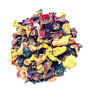 Tisane Énergie aux Fruits – Pomme, Hibiscus et Baies de Sureau