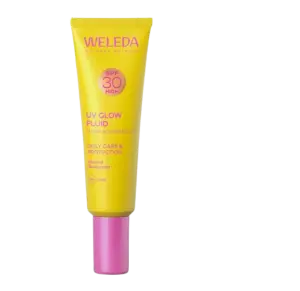 Weleda Zonnefluïde SPF30 – Natuurlijke zonnecrème voor gezicht met minerale filter en glow